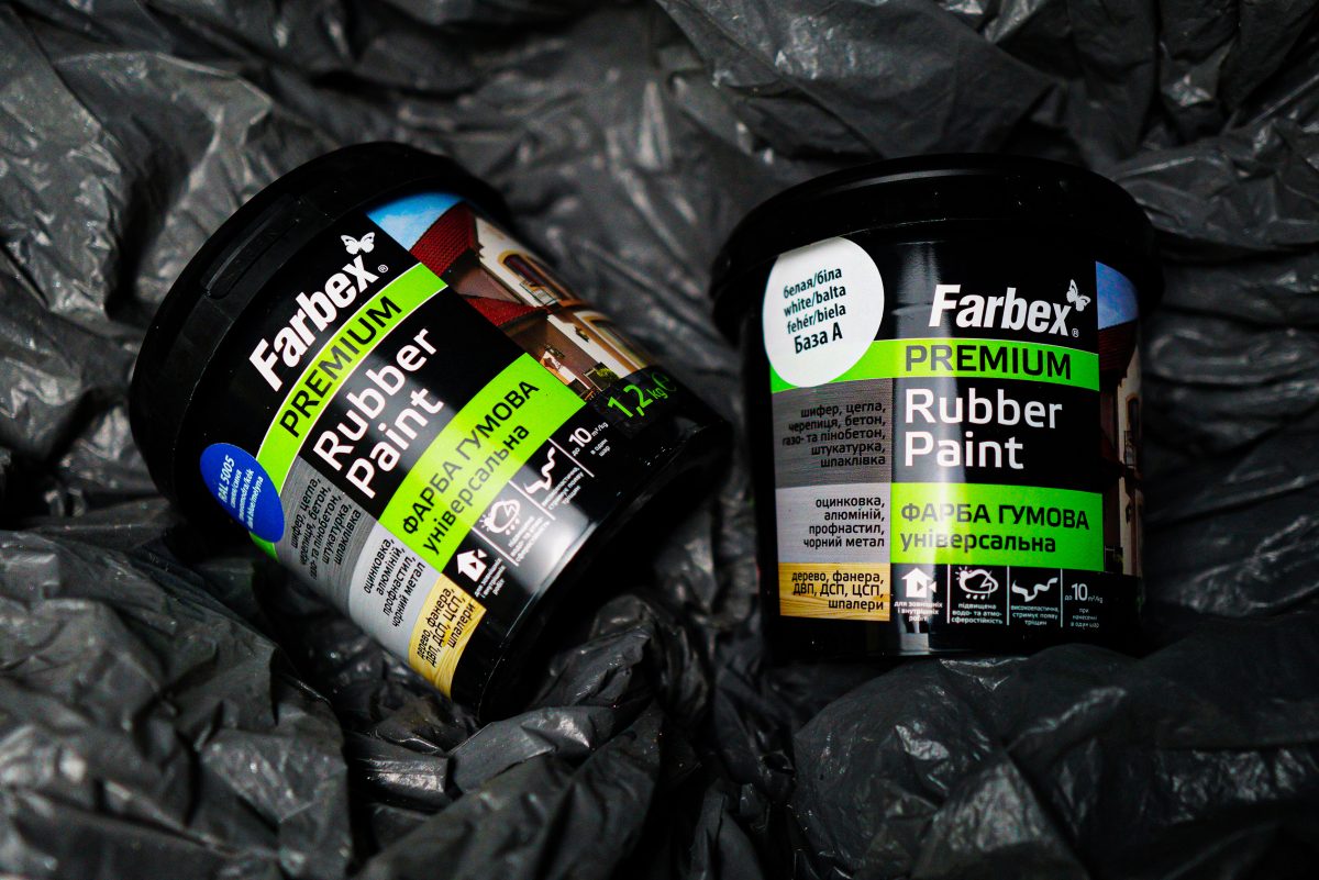 Farbex Premium Rubber Paint — Verpackung