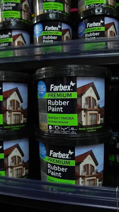 Farbex Premium Rubber Paint im Handel
